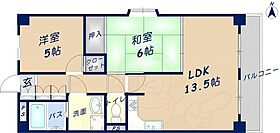 コスモピア赤光  ｜ 大阪府東大阪市箕輪１丁目10番7号（賃貸マンション2LDK・3階・55.62㎡） その2