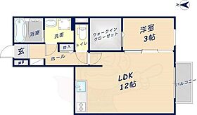 大阪府東大阪市角田１丁目12番8号（賃貸アパート1LDK・1階・41.67㎡） その2