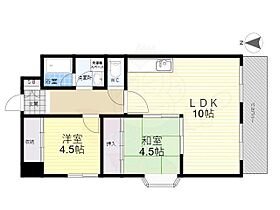 大阪府東大阪市西石切町１丁目（賃貸マンション2LDK・2階・57.75㎡） その2