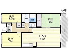 大阪府東大阪市吉田８丁目4番8号（賃貸マンション3LDK・1階・65.25㎡） その2