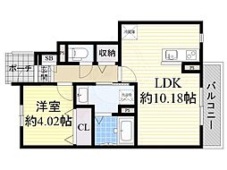 デュラ・カーサコンフォルターブル2 1LDKの間取図画像