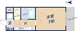 ラディアンス・アン 1Kの間取図画像