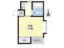 古川マンション ワンルームの間取図画像
