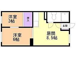 内藤パレス 4階/-