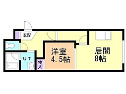 間取図画像 1LDK