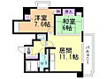 旭山シャトー桂和2階6.6万円