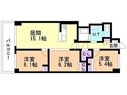 間取図画像 3LDK
