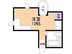 ダイナスティパレス621 ワンルームの間取図画像