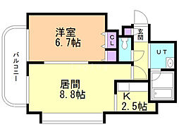 間取図画像 1LDK