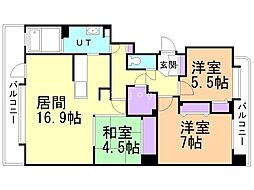 間取図画像 3LDK