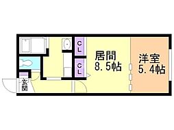 間取図画像 1LDK