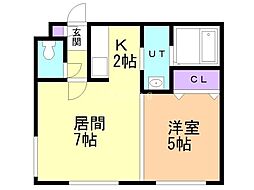 間取図画像 1LDK