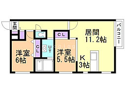 間取図画像 2LDK