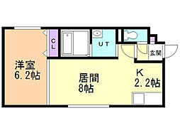 間取図画像 1LDK