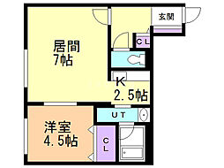 間取図画像 1LDK