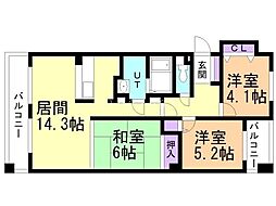 クリオ行啓通参番館 3階/303