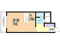 間取図画像 1K