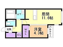 間取図画像 1LDK