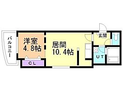 間取図画像 1LDK