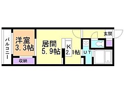 間取図画像 1LDK