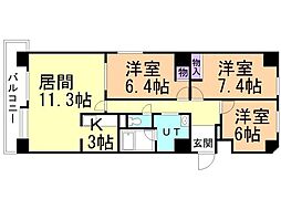 間取図画像 3LDK