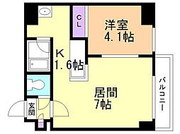 間取図画像 1LDK