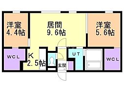 間取図画像 2LDK