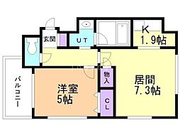 間取図画像 1LDK