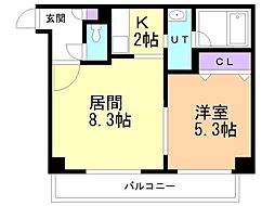 間取図画像 1LDK