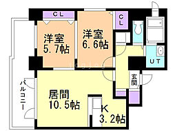 間取図画像 2LDK