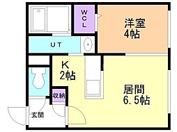 間取図画像 1LDK