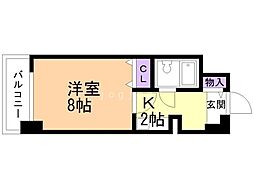 メゾン・ド・北円山 1Kの間取図画像