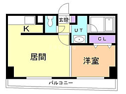 ioミナミ3ジョウ 1LDKの間取図画像