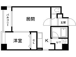 ノヴァ裏参道 1LDKの間取図画像