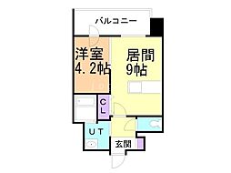 ASMACIMAISON札幌大通東 1LDKの間取図画像