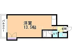 ル・フランセ・宮の森 ワンルームの間取図画像