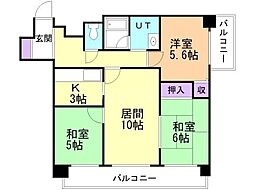 ライオンズマンション表参道 3LDKの間取図画像