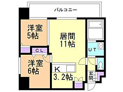 e′clair 2LDKの間取図画像