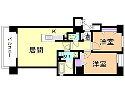 F141 2LDKの間取図画像