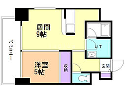 feel210 1LDKの間取図画像