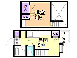 サンシャイン・シティー21 1LDKの間取図画像