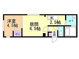 グランツ琴似 1LDKの間取図画像