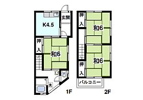 天理建物貸家  ｜ 奈良県天理市楢町（賃貸テラスハウス3K・1階・53.46㎡） その2