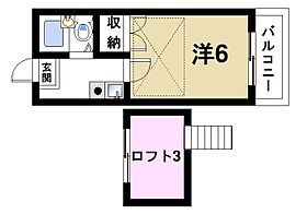 奈良県奈良市四条大路3丁目（賃貸アパート1K・2階・16.20㎡） その2