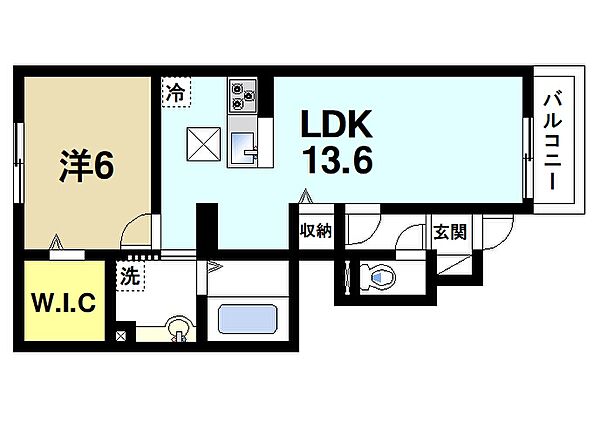 奈良県奈良市中山町(賃貸アパート1LDK・1階・47.92㎡)の写真 その2