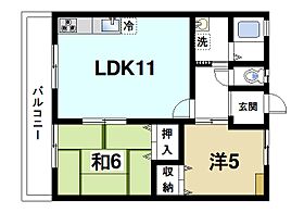 奈良県大和郡山市西田中町（賃貸アパート2LDK・2階・48.06㎡） その2