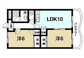 奈良県奈良市宝来1丁目（賃貸マンション2LDK・1階・50.53㎡） その2