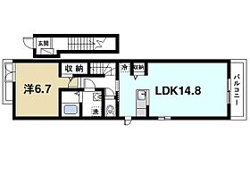 ラ・ルーチェ  ｜ 京都府木津川市城山台7丁目（賃貸アパート1LDK・2階・52.27㎡） その2