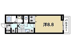 奈良県奈良市宝来2丁目（賃貸アパート1K・1階・28.98㎡） その2