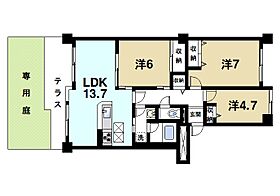 奈良県奈良市鶴舞西町（賃貸マンション3LDK・1階・68.95㎡） その2